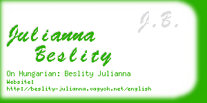 julianna beslity business card